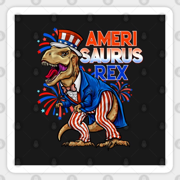 Amerisaurus Rex Sticker by BDAZ